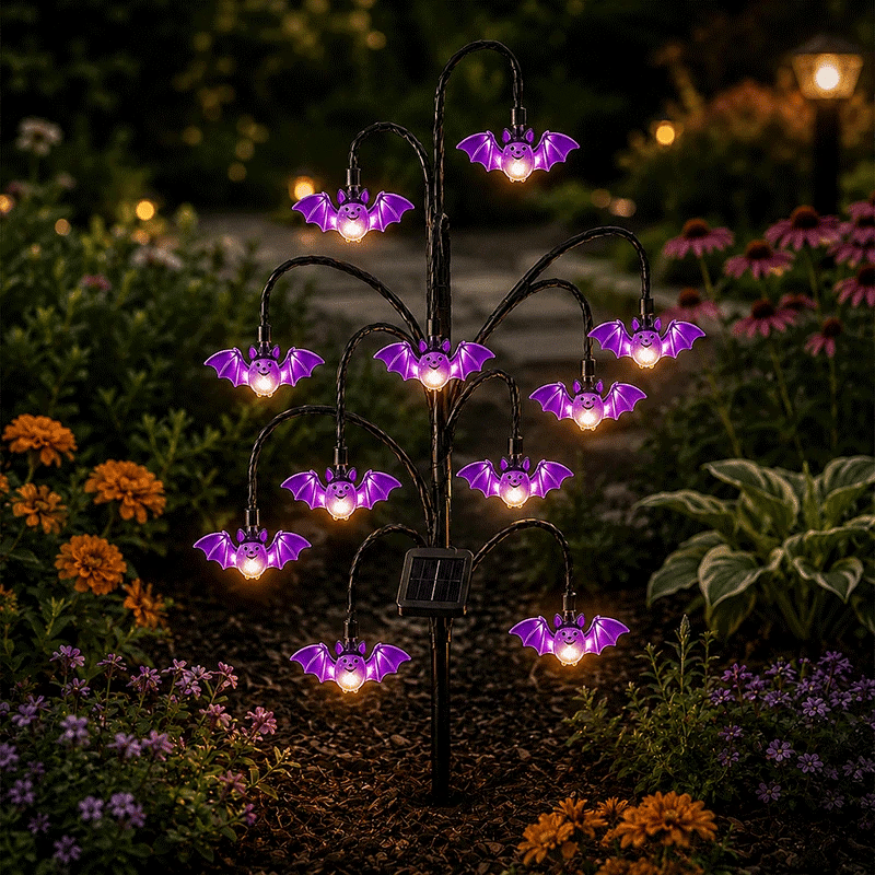 🎃 Halloween Solar Tree Stump Light – Cute Glowing Yard Decor & Pathway Lantern