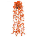 1Pcs Fake Fall Plants Hanging Orange Artificial Potted Faux Eucalyptus Plant Decorations for Fall Thanksgiving Bathroom Table Centerpiece Wall Kitchen Room Decor Indoor and Outdoor (Orange)