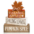 4 Pcs Fall Decor Wooden Maple Leaf Decoration Thanksgiving Decor (Falling Leaves)