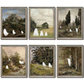 06 Pcs Unframed Vintage Ghost Altered Art (Unframed / Ghost 1)