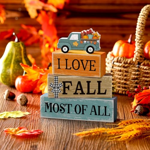 4 Pcs Fall Truck Table Decor (Truck)