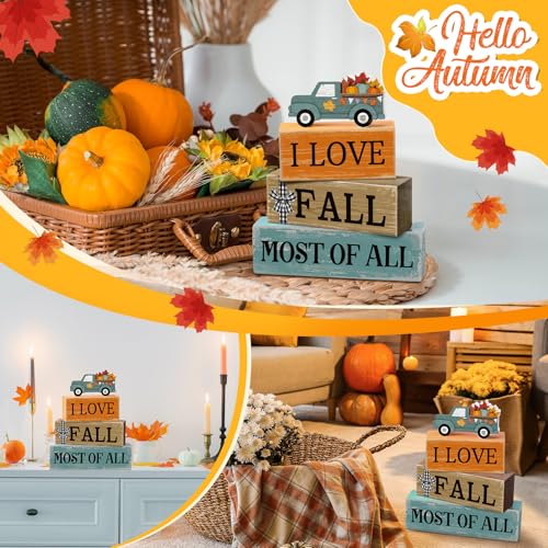 4 Pcs Fall Truck Table Decor (Truck)
