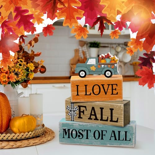 4 Pcs Fall Truck Table Decor (Truck)