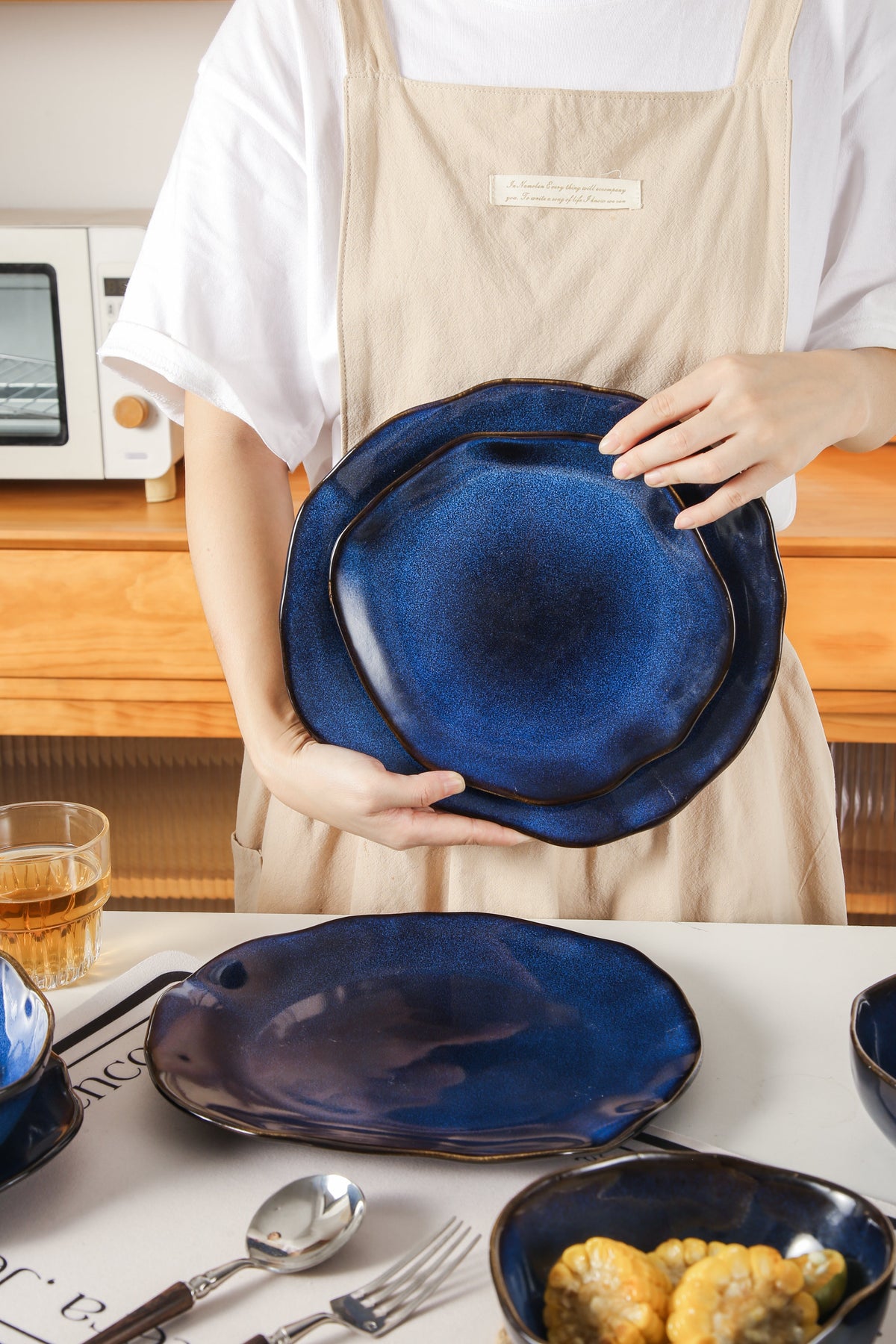 Ocean Blue  Organic Dinnerware Set
