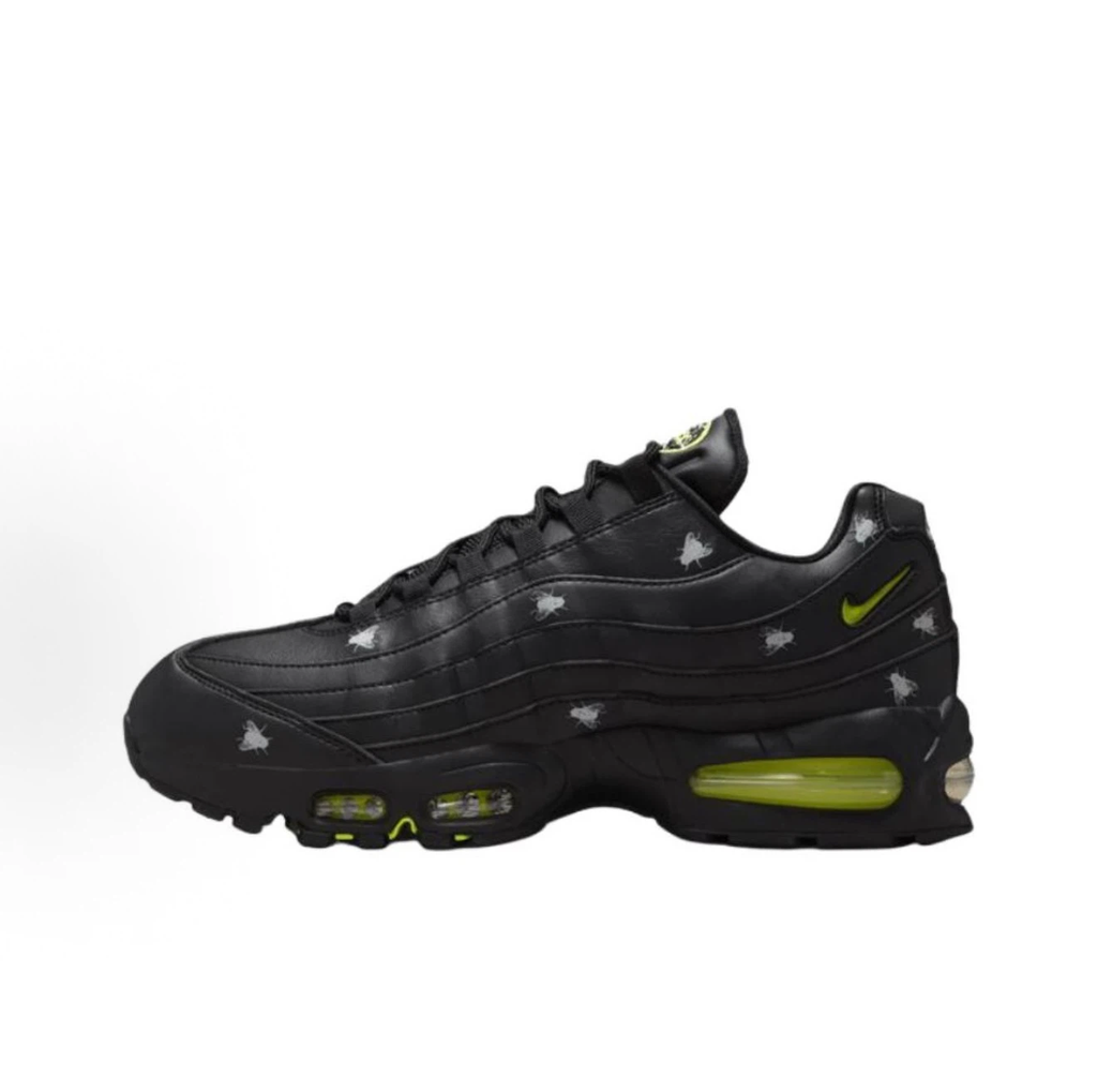 Nike Air Max 95 "Insect Print" Black Volt Sneakers, Men Halloween Limited Edition Shoes