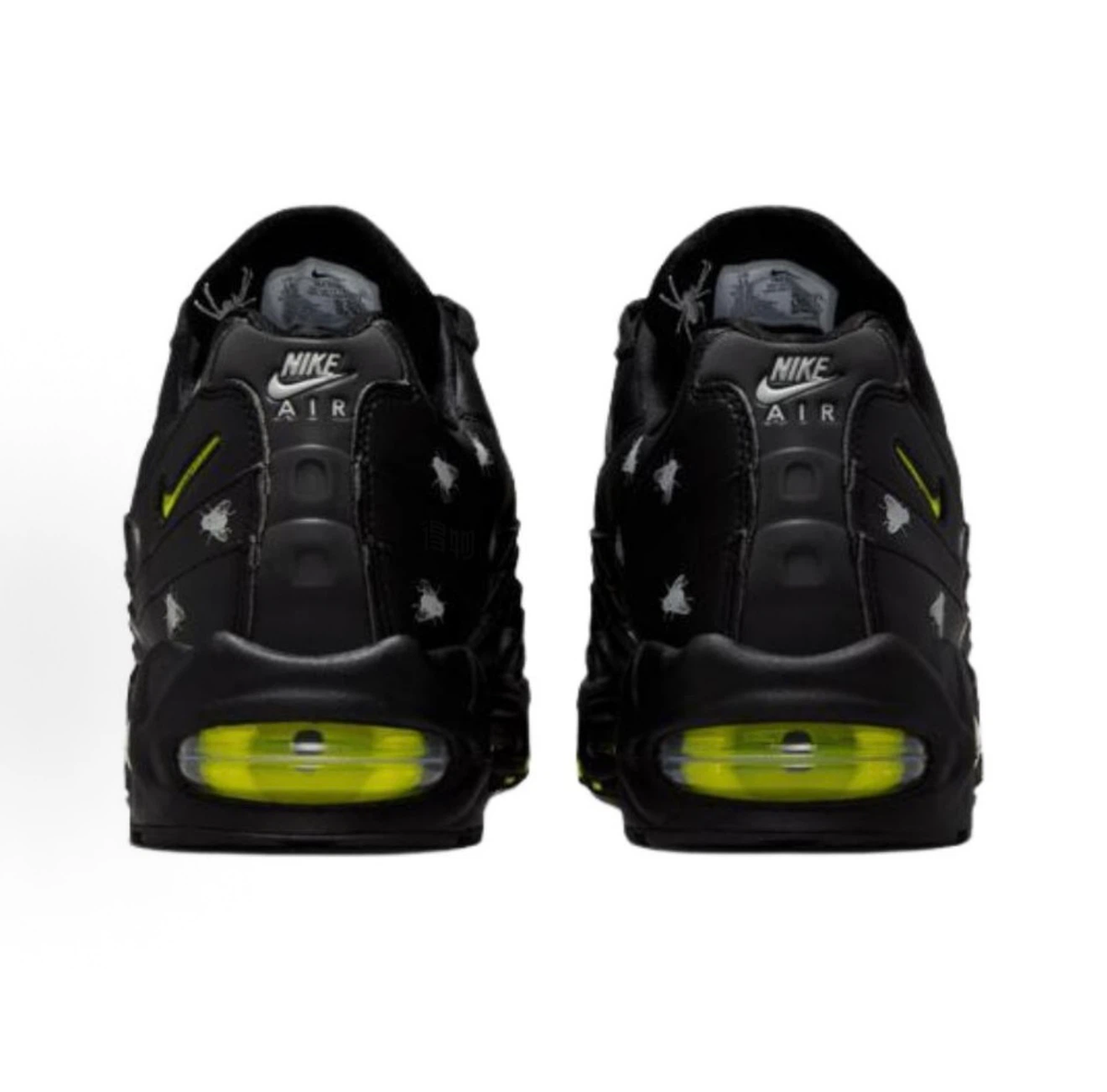 Nike Air Max 95 "Insect Print" Black Volt Sneakers, Men Halloween Limited Edition Shoes