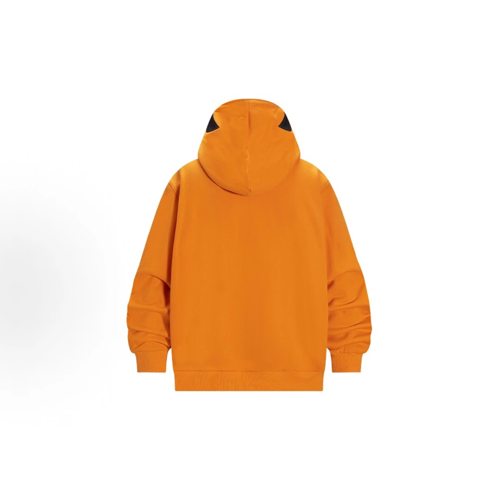 Kakazzy Halloween Pumpkin Full Zip Hoodie, Unisex Streetwear Hooded Jacket