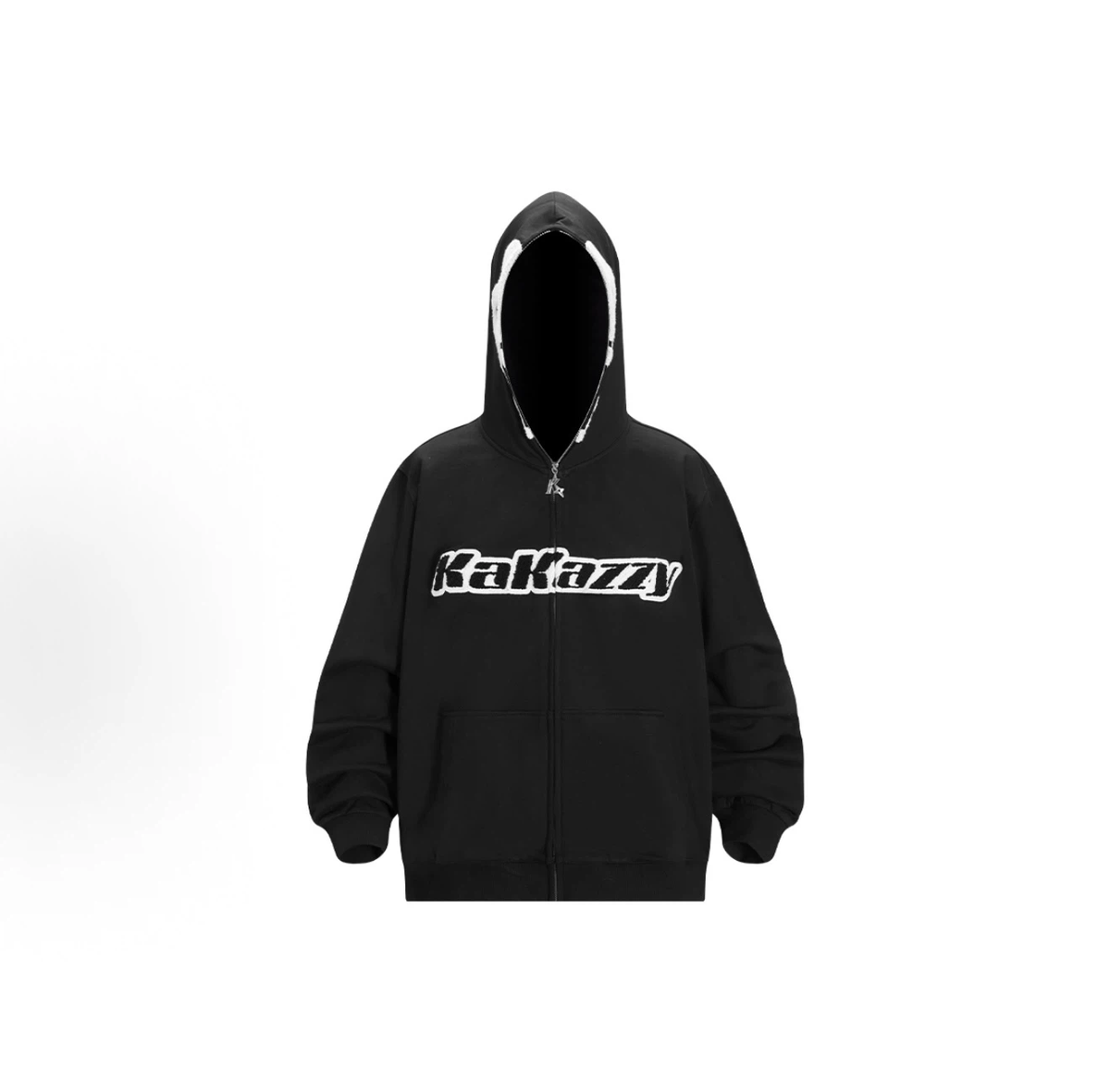 Kakazzy Halloween Scream Ghost Face Full Zip Hoodie Unisex Streetwear Jacket