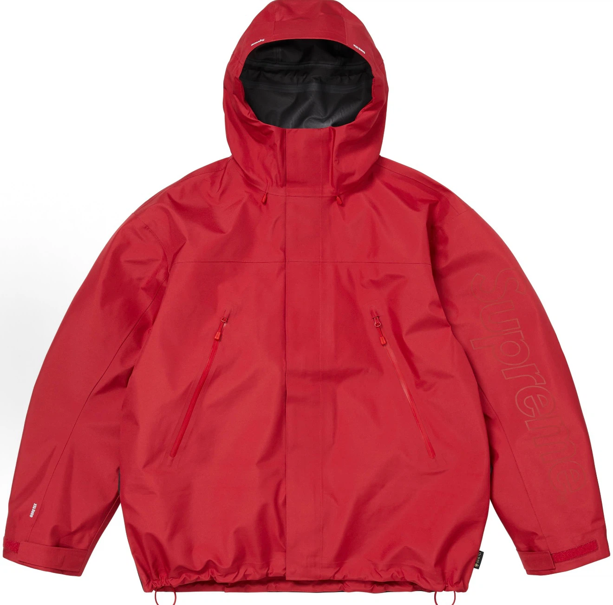 Supreme GORE-TEX Scream Ghostface Jacket, Red Halloween Windproof Waterproof Hooded Jacket