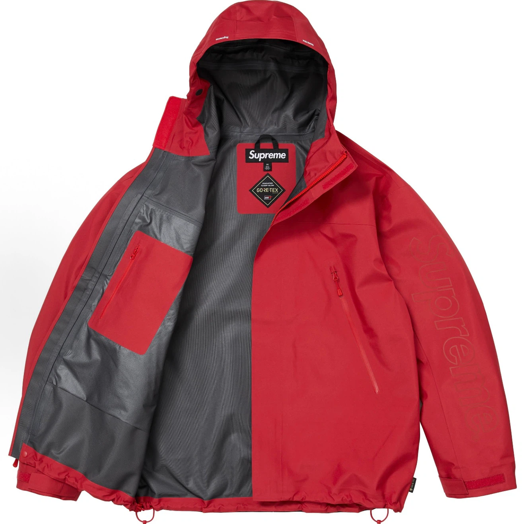 Supreme GORE-TEX Scream Ghostface Jacket, Red Halloween Windproof Waterproof Hooded Jacket