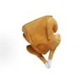 Thanksgiving Turkey Hat, Funny Roasted Turkey Leg Plush Hat, Thanksgiving Costume Party Accessory, Novelty Fall Holiday Dress Up Cap for Adults