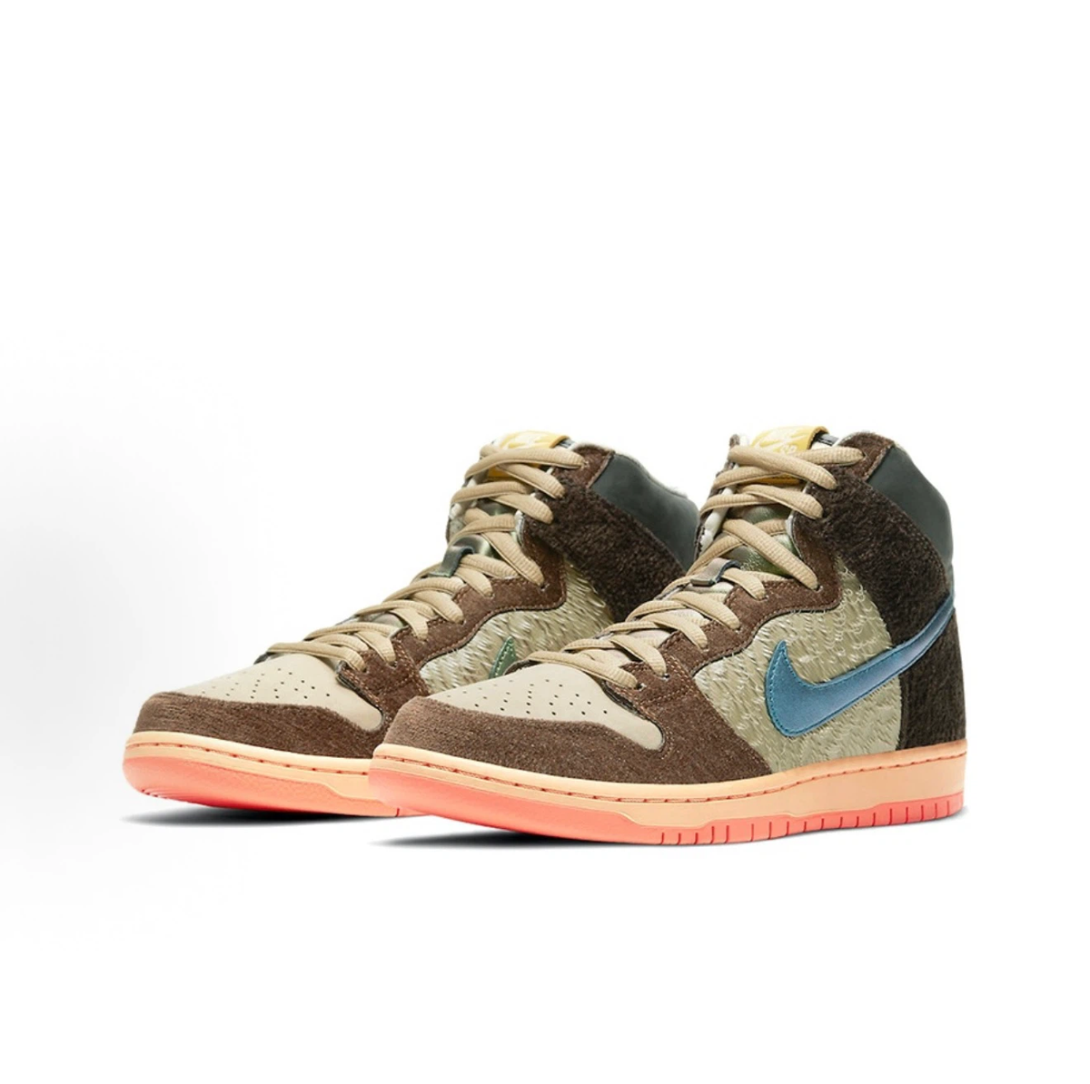 Concepts x Nike SB Dunk High Pro "TurDUNKen" DC6887-200, Thanksgiving Mallard Duck Limited Edition Skate Shoes, Unisex Casual Sneakers