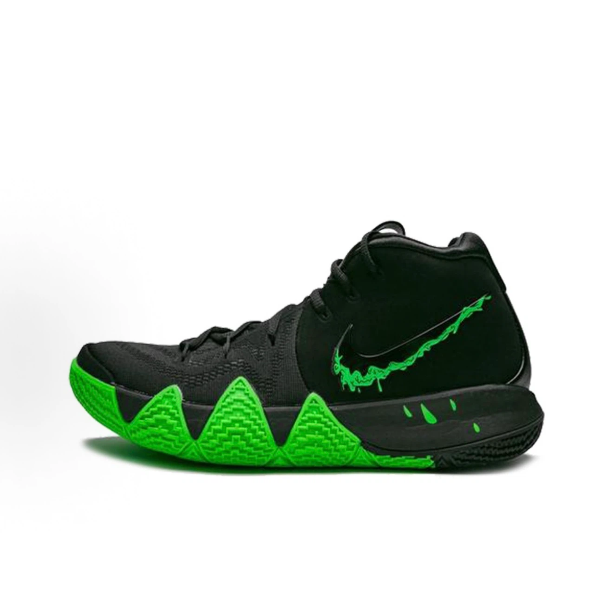 Nike Kyrie 4 Halloween Black Green Slime Men Basketball Shoes, Irving Performance Sneakers