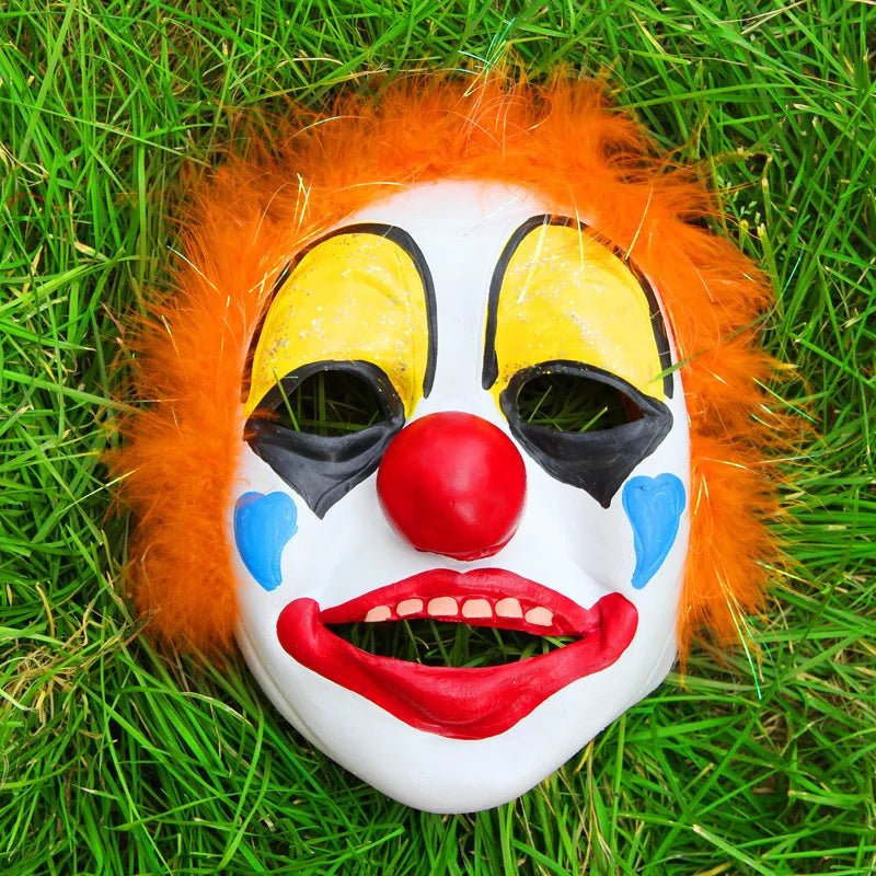 Full-Face Clown Halloween Mask - Full-Face