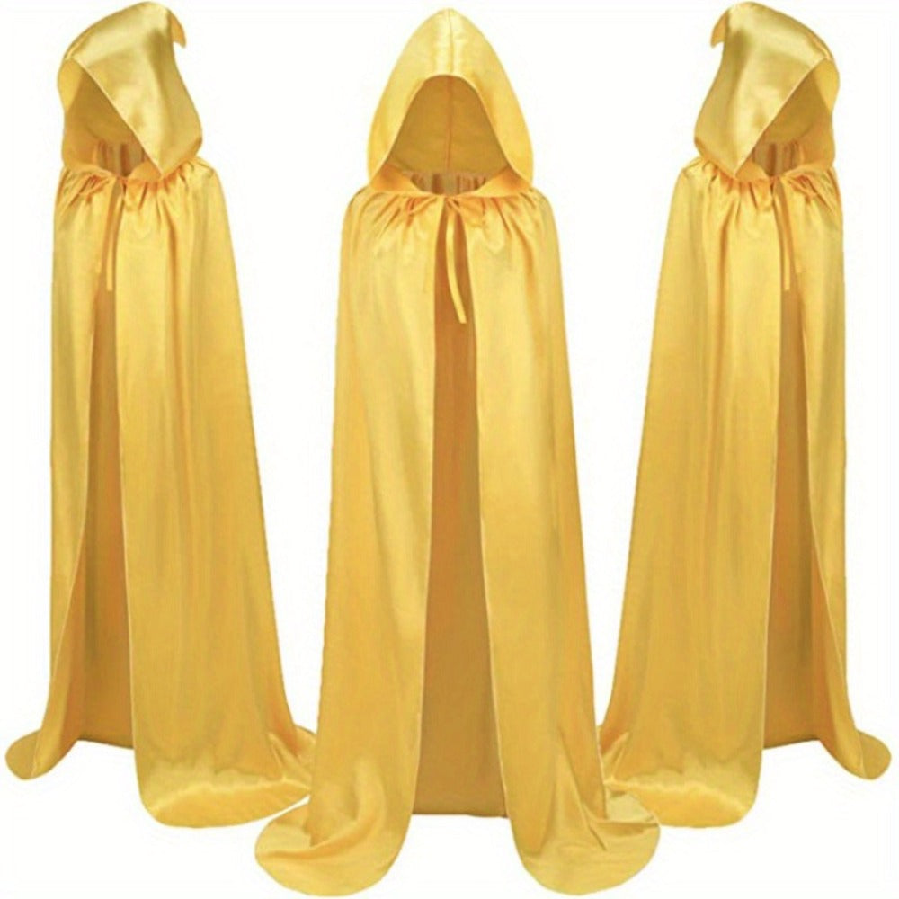 Halloween Costumes - Halloween Cape Cloak for Adults 59 Inch Gothic Death Costume Robe | Vampire Grim Reaper